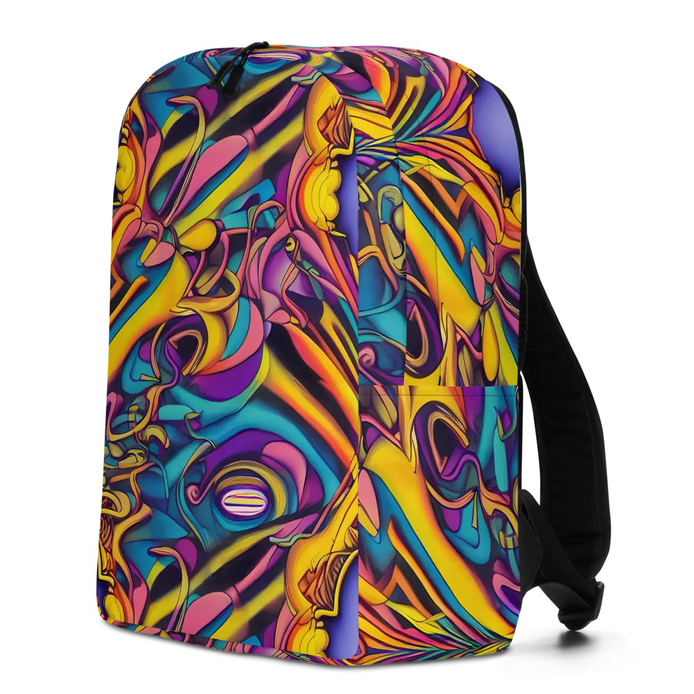 Pre-Raphaelite Wave on Minimalist Backpack — Left