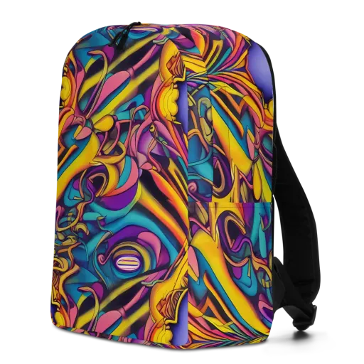 Pre-Raphaelite Wave on a Minimalist Backpack