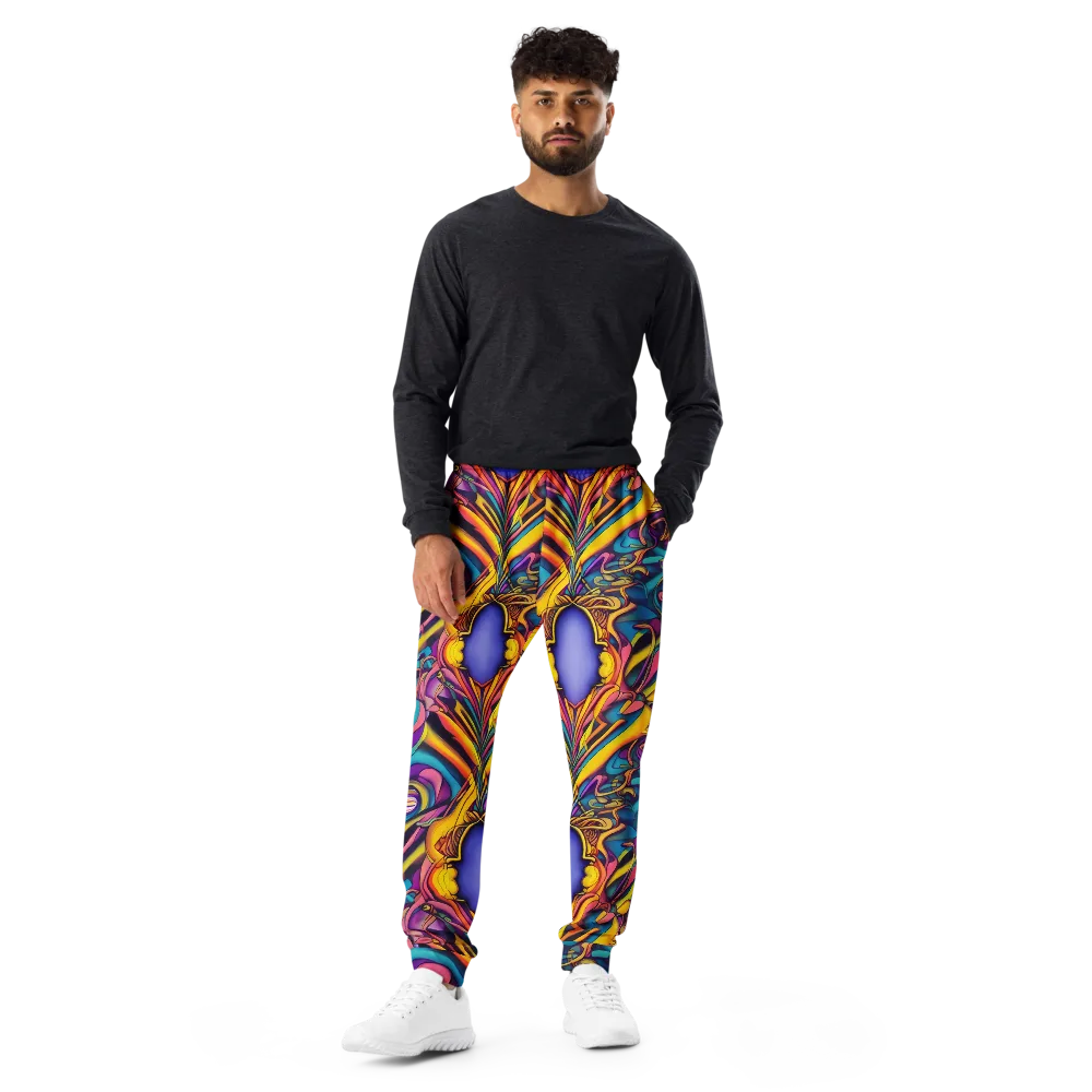 Pre-Raphaelite Wave on Men's Joggers — Front
