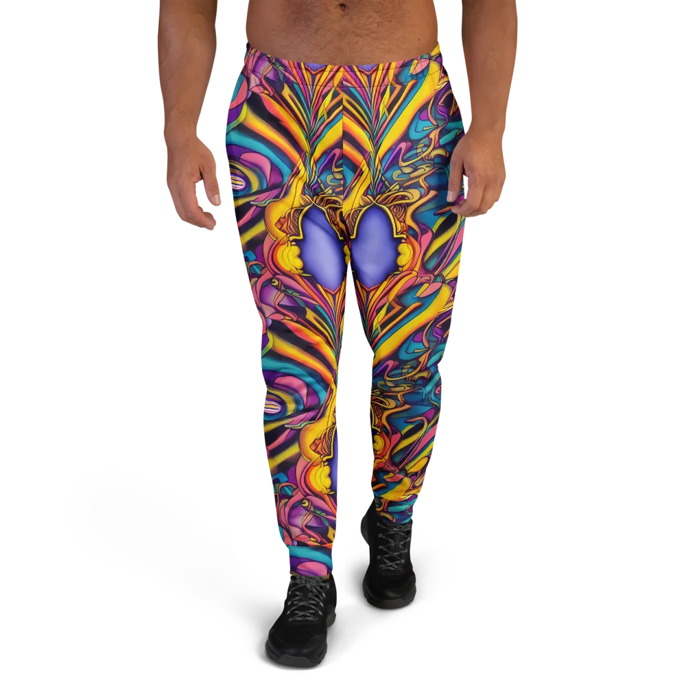 Pre-Raphaelite Wave on Men's Joggers — Front