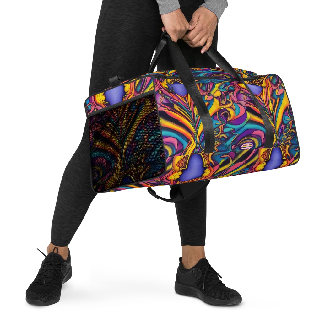 Pre-Raphaelite Wave on Duffle Bag — Right Front
