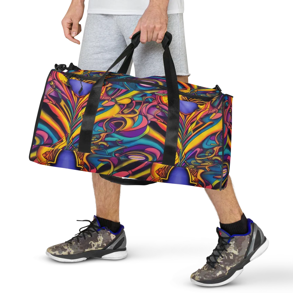 Pre-Raphaelite Wave on Duffle Bag — Front