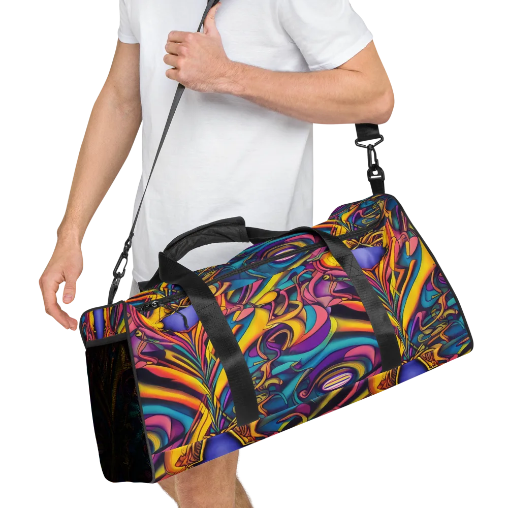 Pre-Raphaelite Wave on Duffle Bag — Right Front