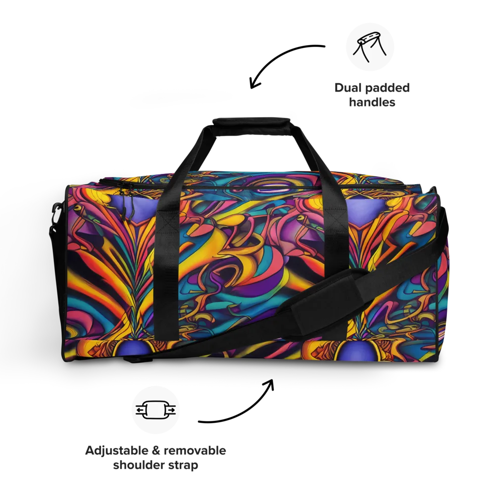 Pre-Raphaelite Wave on Duffle Bag — Front