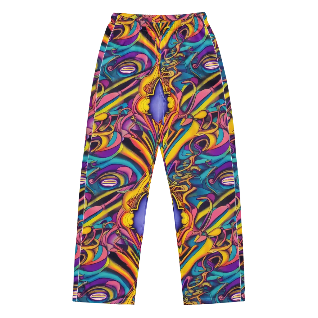 Pre-Raphaelite Wave on Women's Pajama Pants — Front