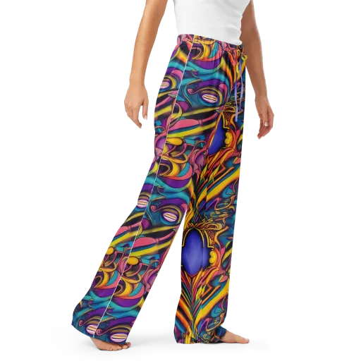 Pre-Raphaelite Wave on a Women's Pajama Pants