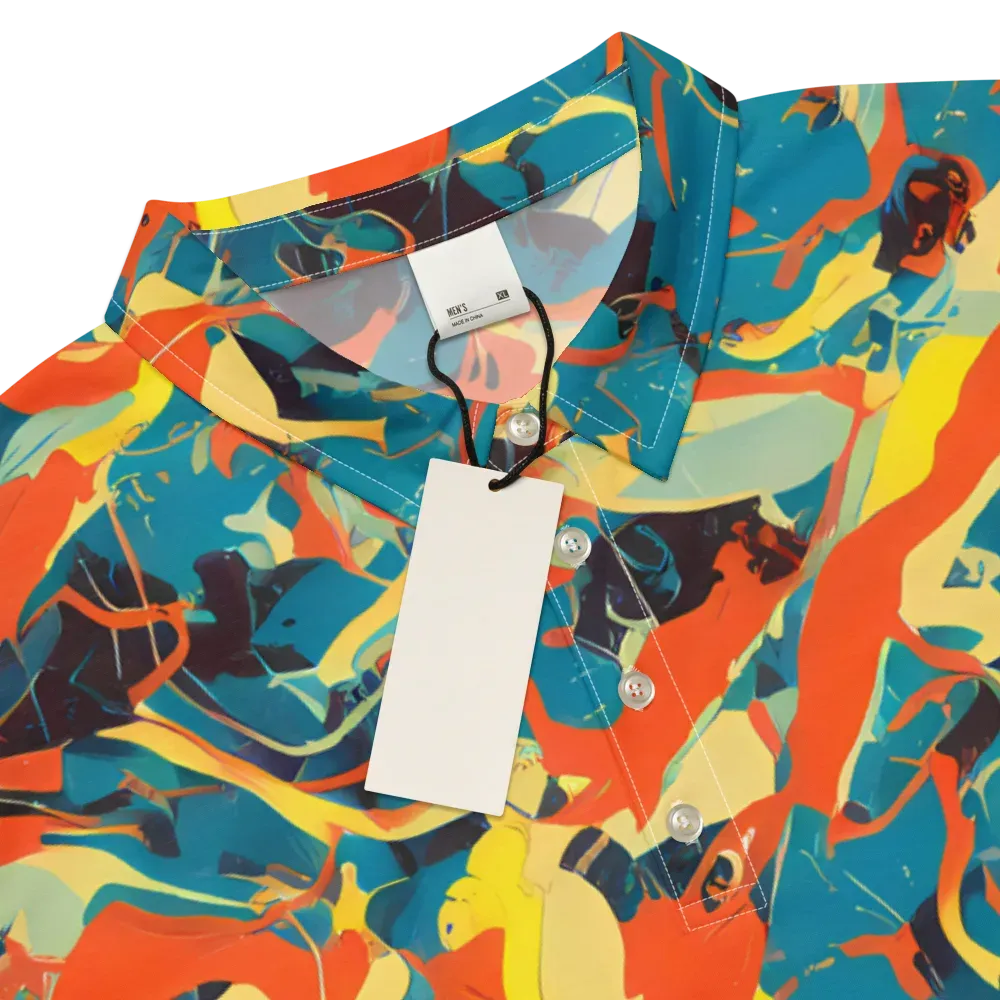 Abstract Tango on Men's Slim Fit Polo Shirt — Product details