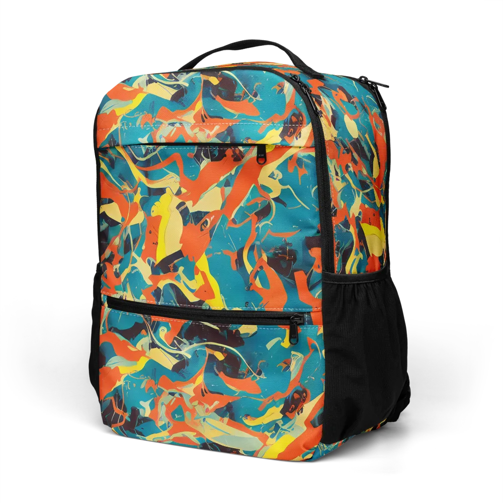 Abstract Tango on Utility Backpack — Left Front