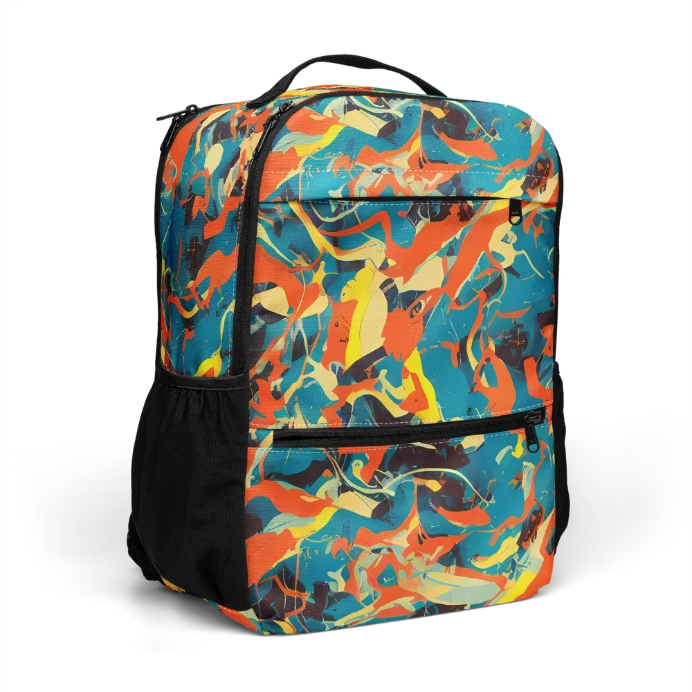 Abstract Tango on Utility Backpack — Right Front