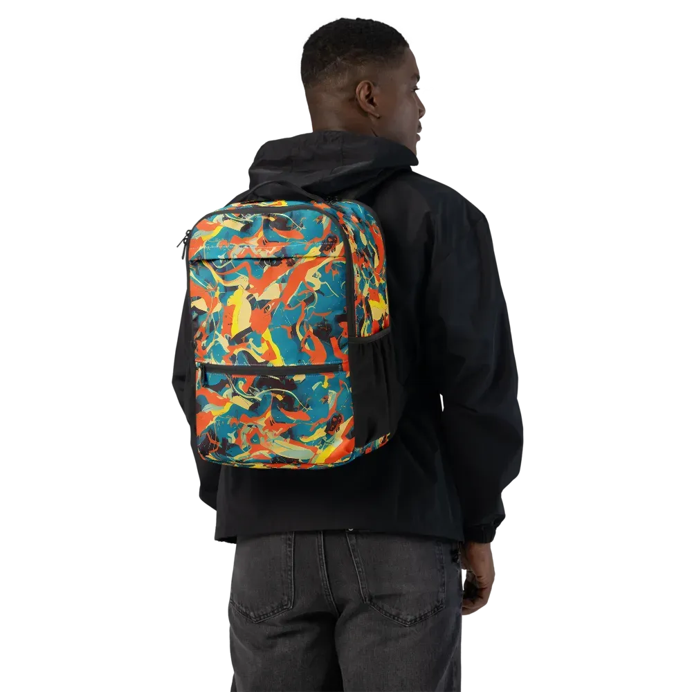 Abstract Tango on Utility Backpack — Back