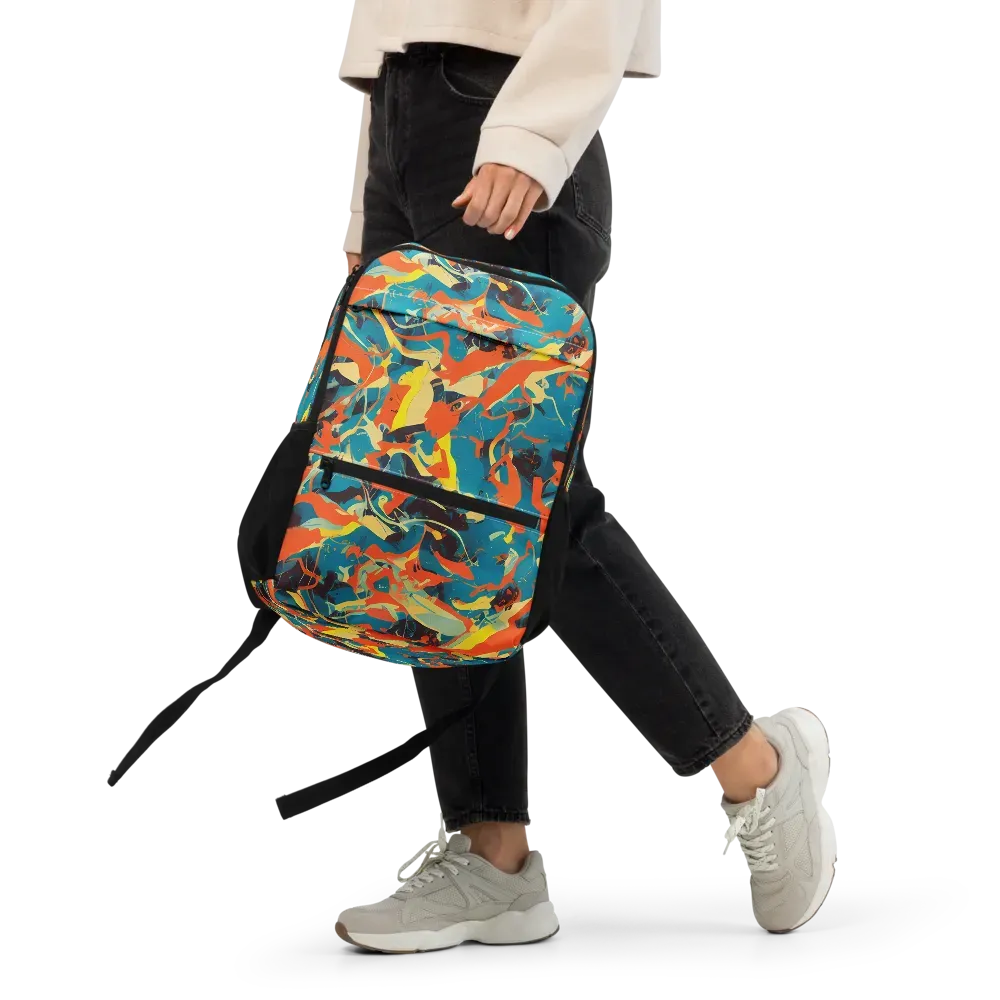 Abstract Tango on Utility Backpack — Front