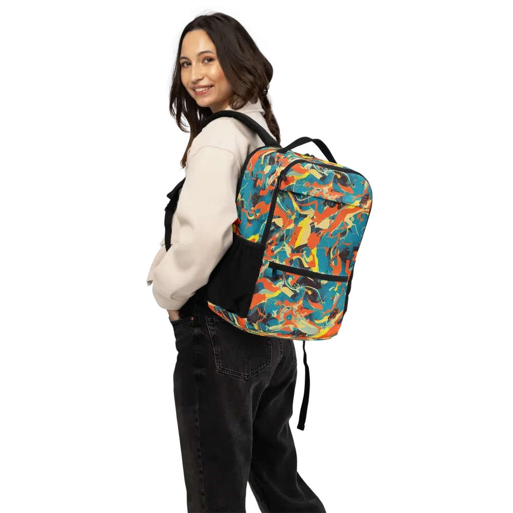 Abstract Tango on Utility Backpack — Back