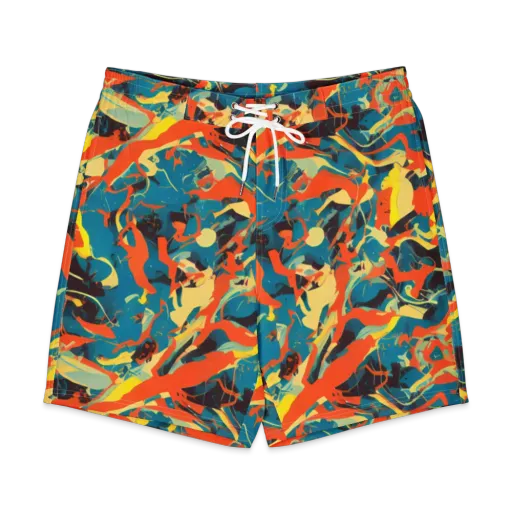 Abstract Tango on a Men's Board Shorts