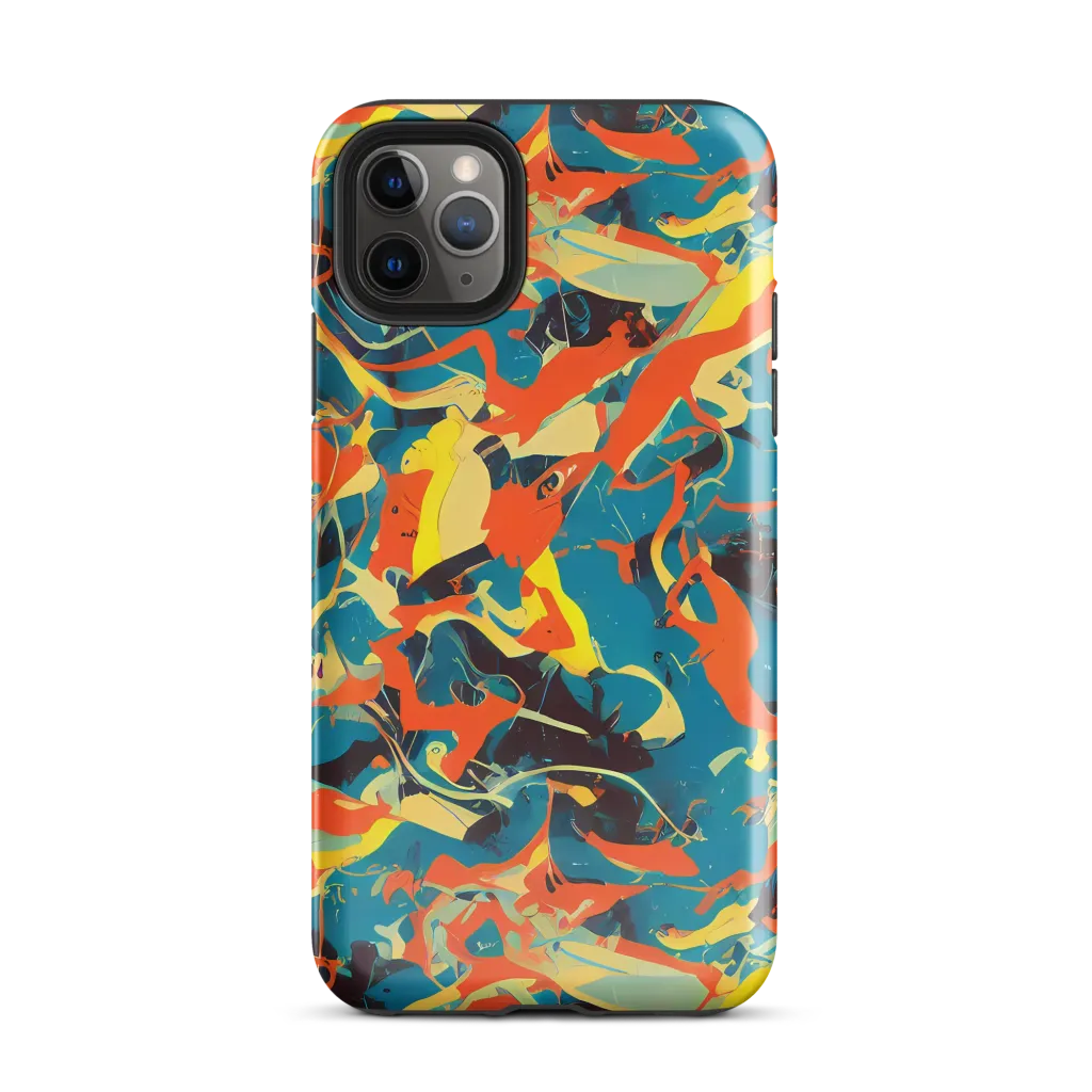 Abstract Tango on Tough Case for iPhone® — Front