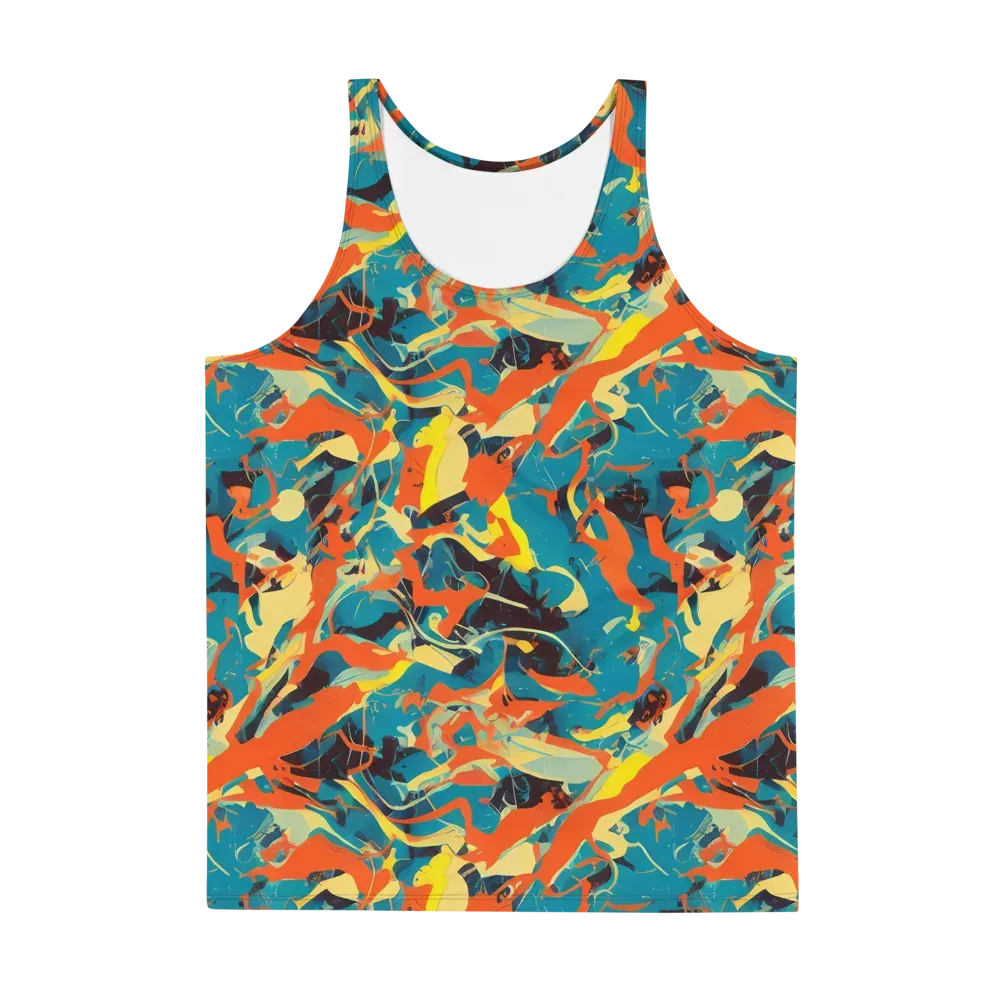 Abstract Tango on Men's Tank Top — Front