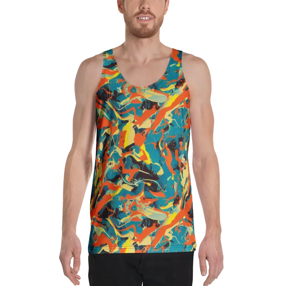 Abstract Tango on Men's Tank Top — Front