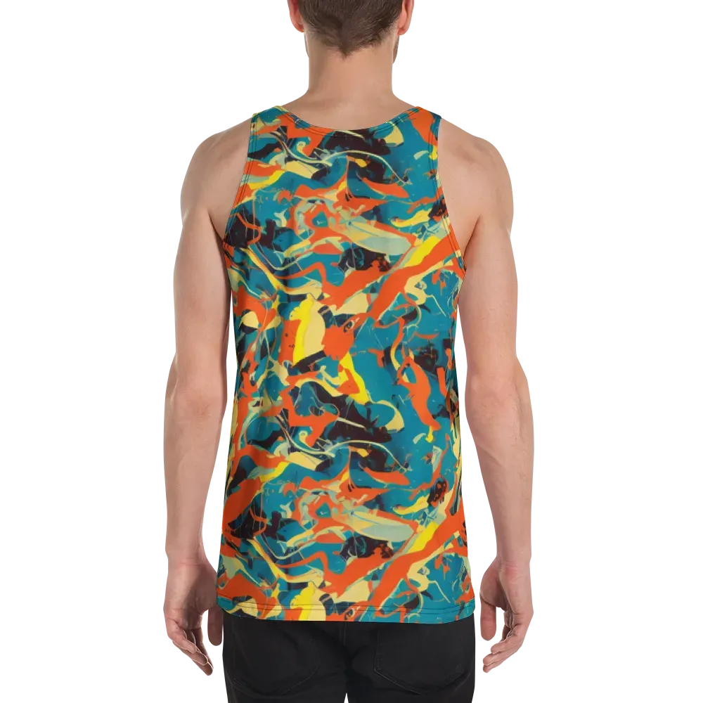 Abstract Tango on Men's Tank Top — Back