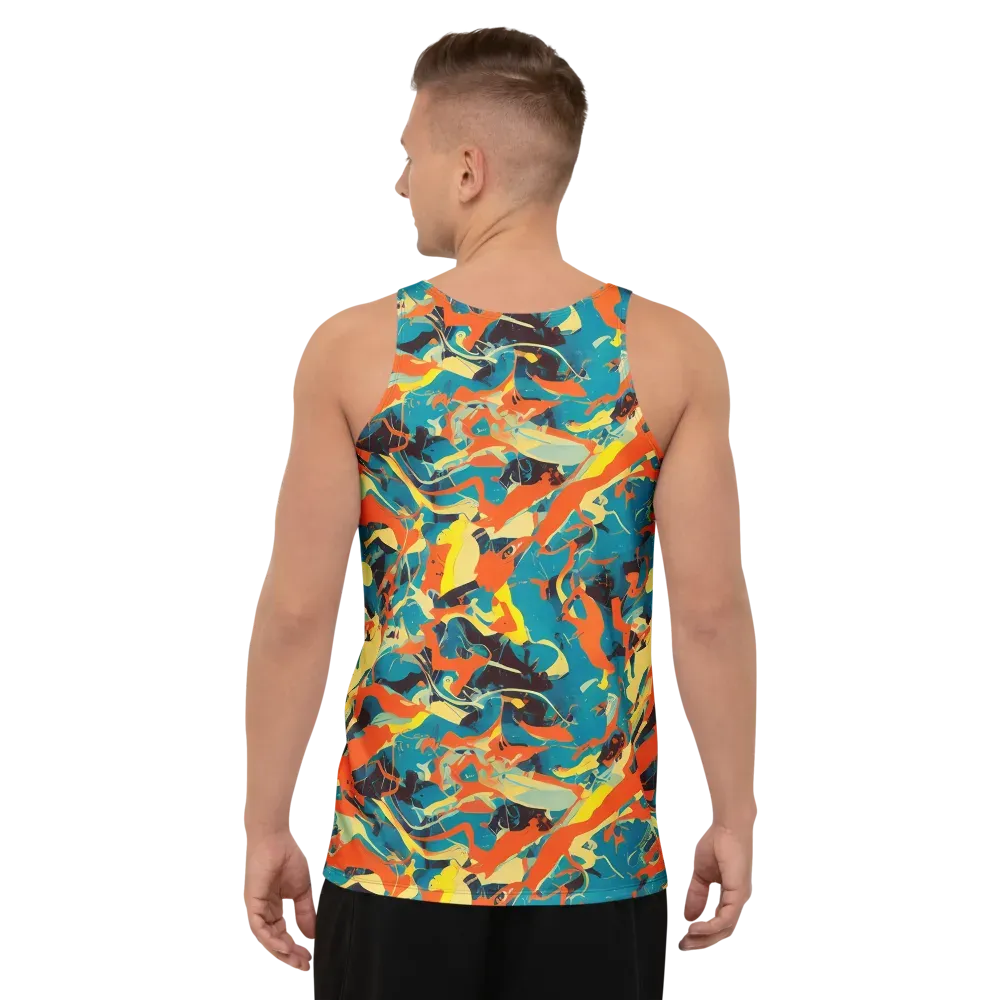 Abstract Tango on Men's Tank Top — Back