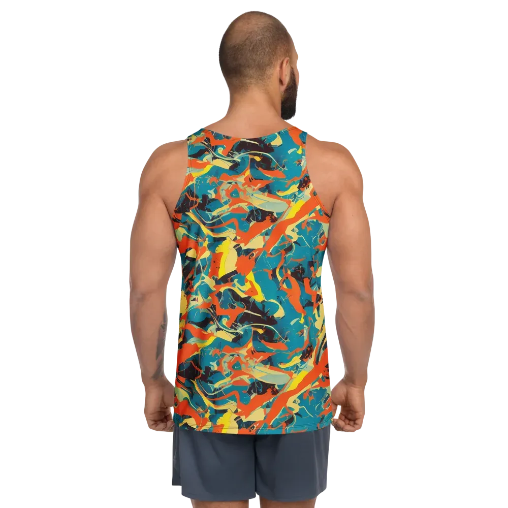 Abstract Tango on Men's Tank Top — Back