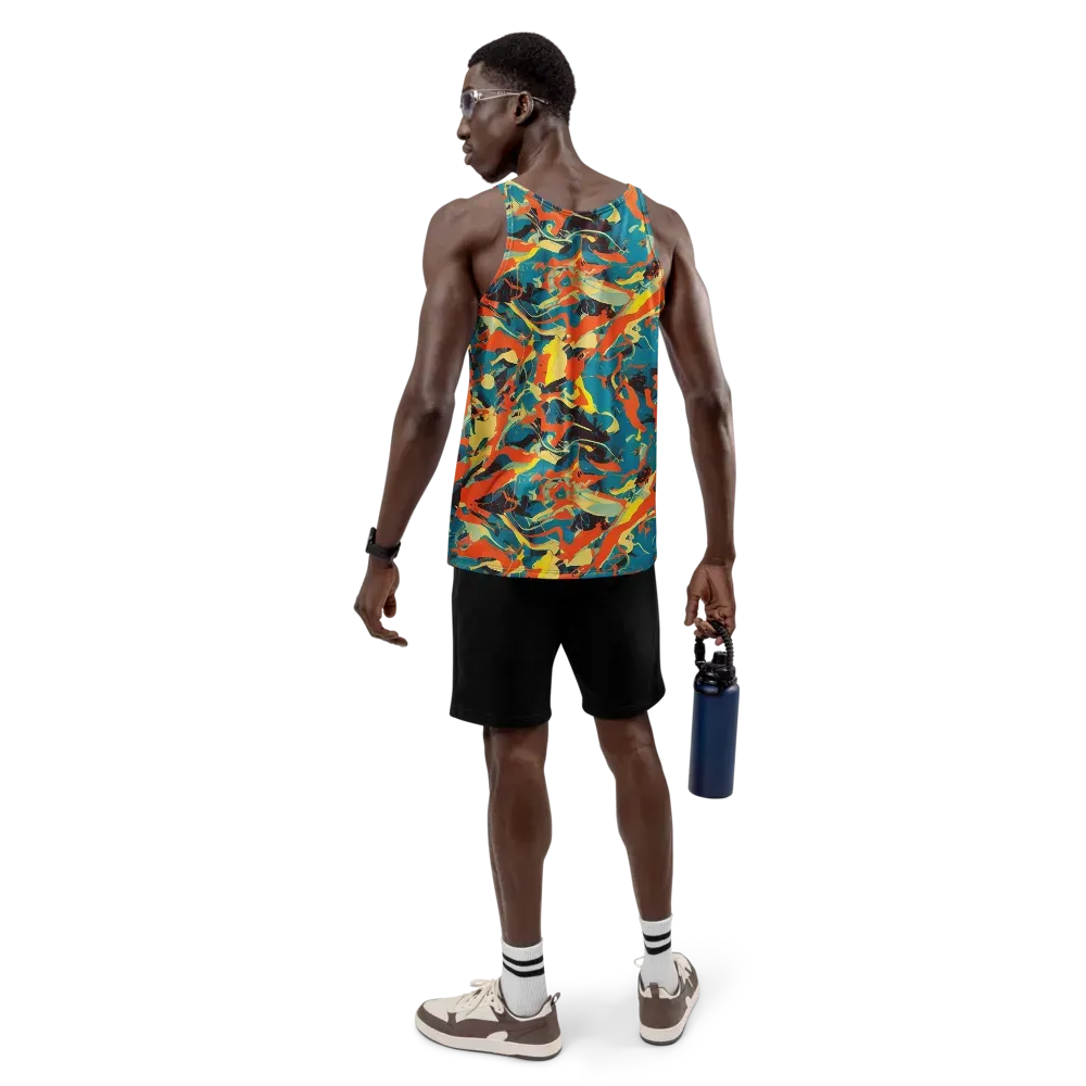 Abstract Tango on Men's Tank Top — Back