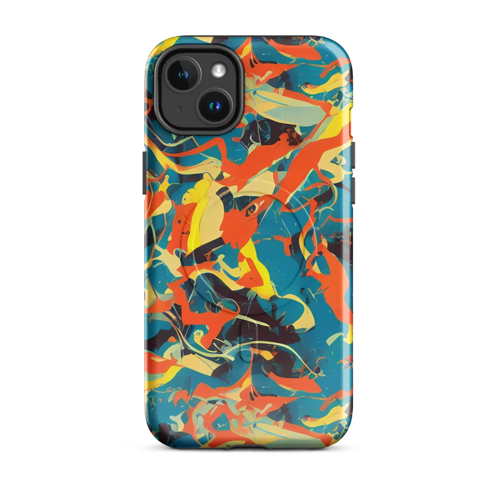 Abstract Tango on MagSafe Tough Case for iPhone® — Front