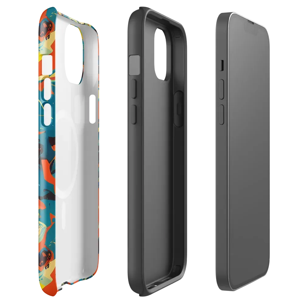 Abstract Tango on MagSafe Tough Case for iPhone® — Front