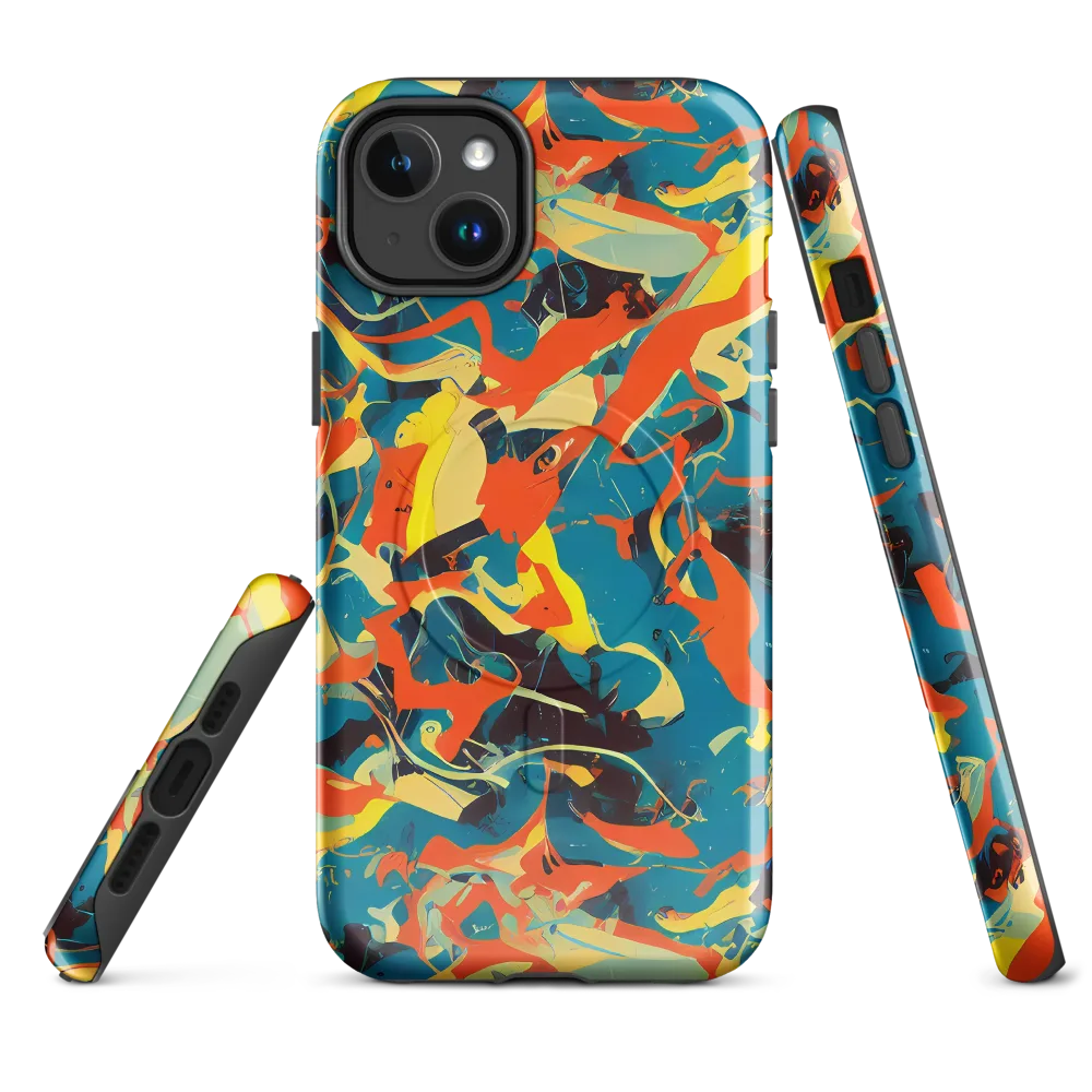 Abstract Tango on MagSafe Tough Case for iPhone® — Front
