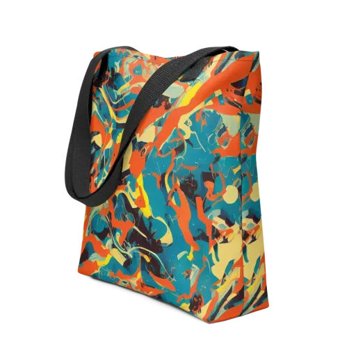 Abstract Tango on a Tote Bag