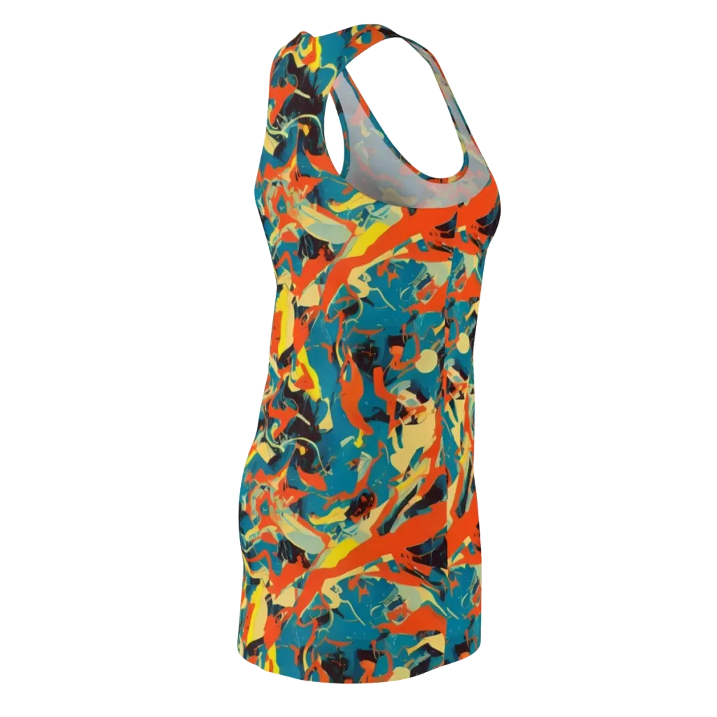 Abstract Tango on Racerback Dress — Back Side