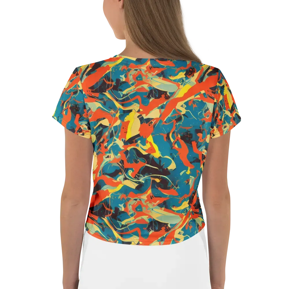 Abstract Tango on Crop Tee — Back