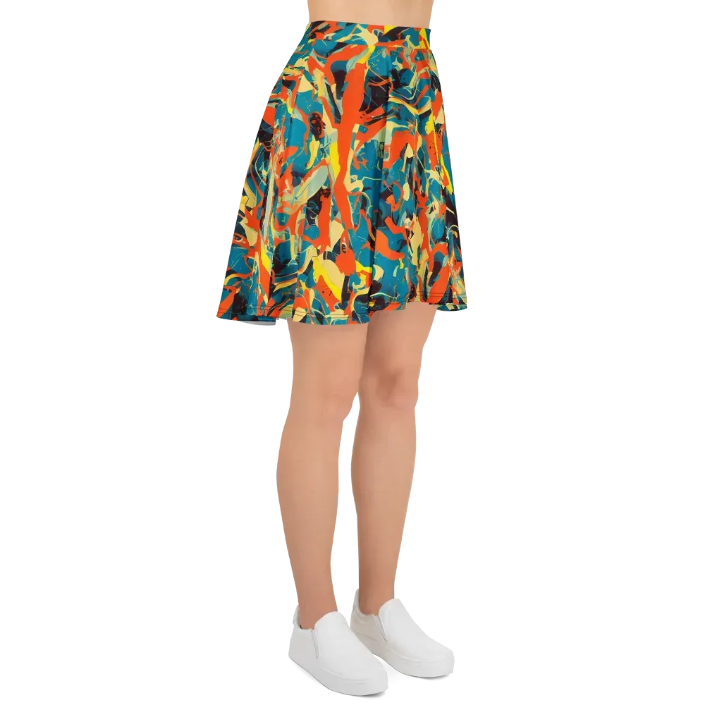 Abstract Tango on Skater Skirt — Right