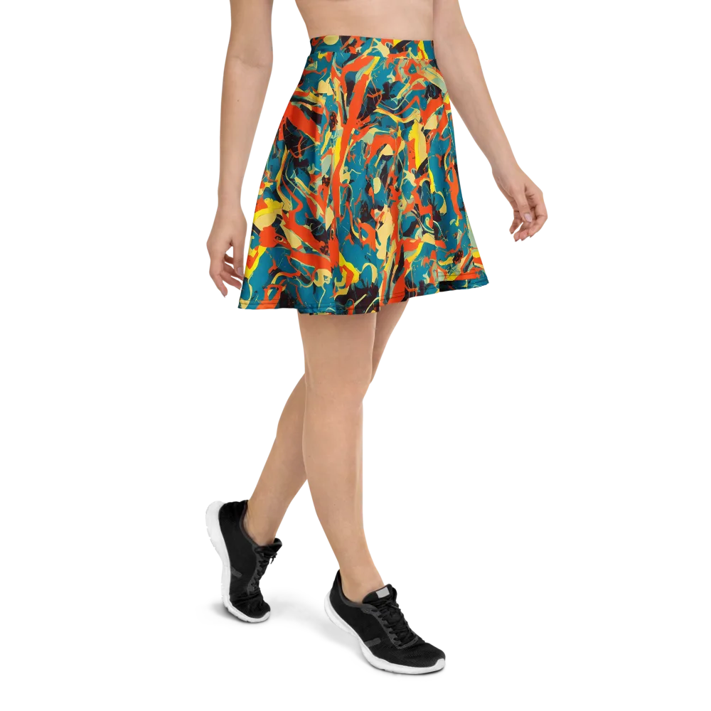Abstract Tango on Skater Skirt — Right