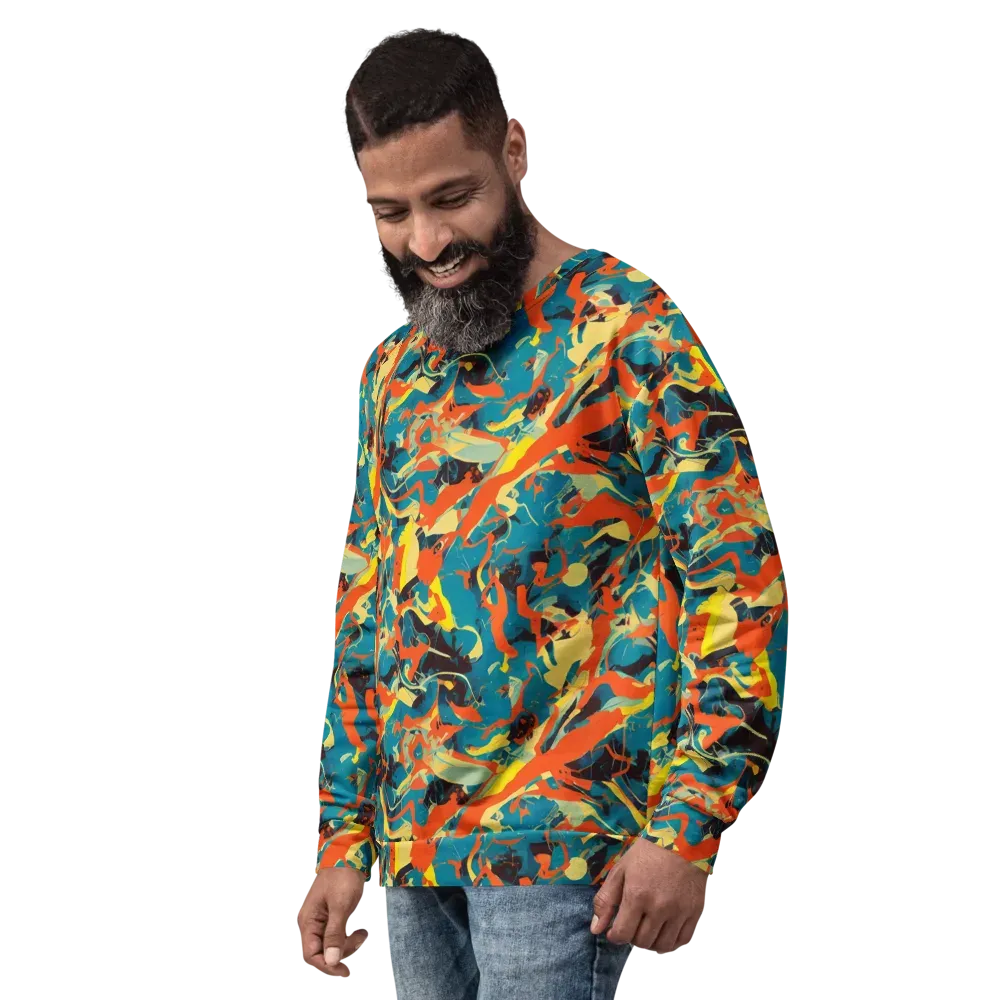 Abstract Tango on Sweatshirt — Left Front