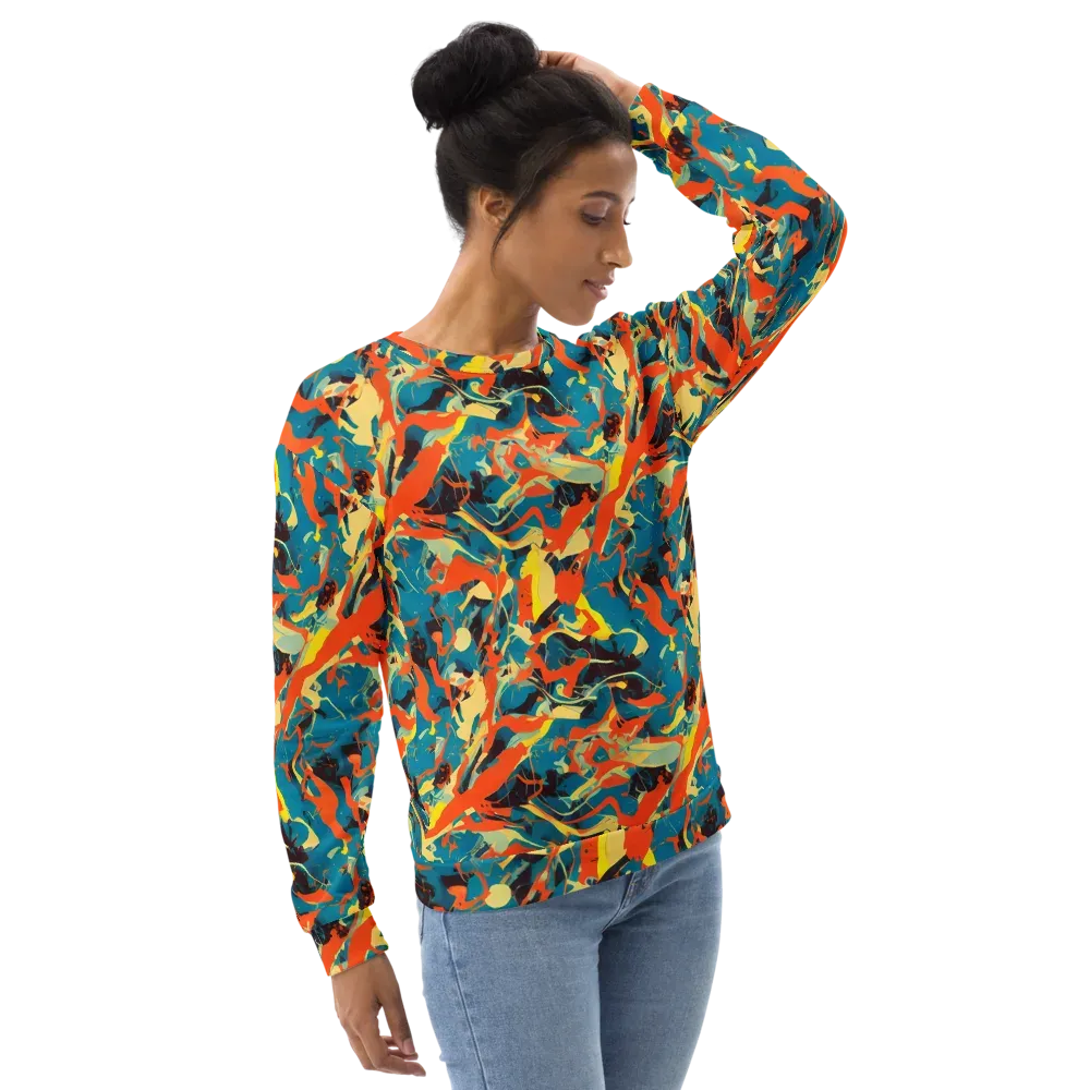 Abstract Tango on Sweatshirt — Right Front