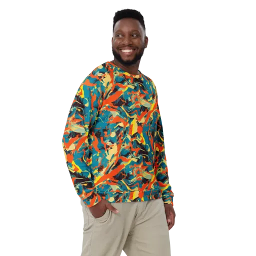 Abstract Tango on a Sweatshirt
