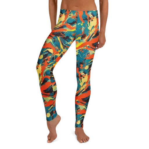 Abstract Tango on a Leggings