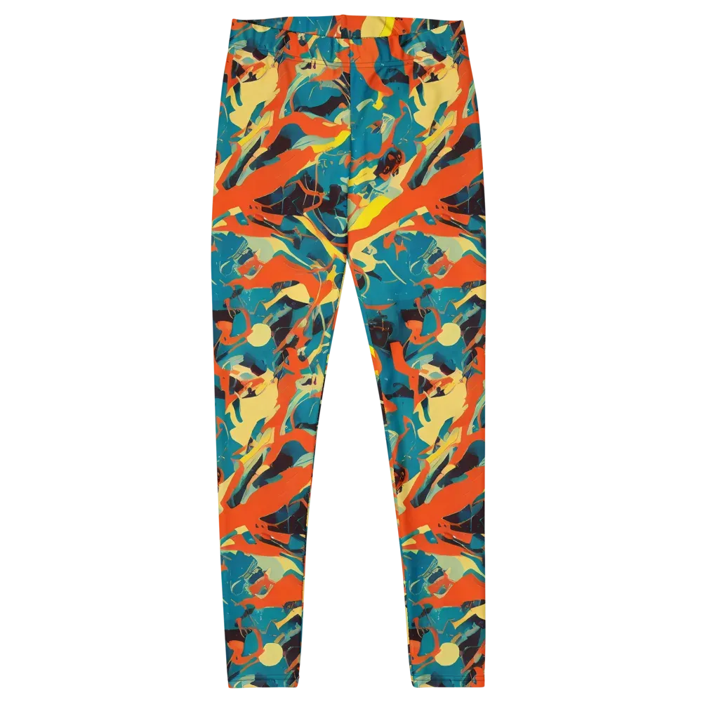 Abstract Tango on Leggings — Front