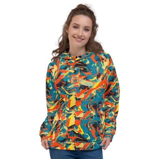 Abstract Tango on a Hoodie