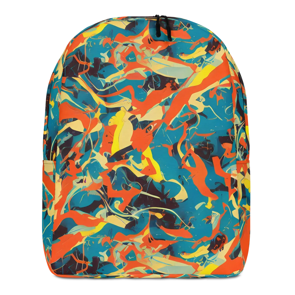 Abstract Tango on Minimalist Backpack — Front