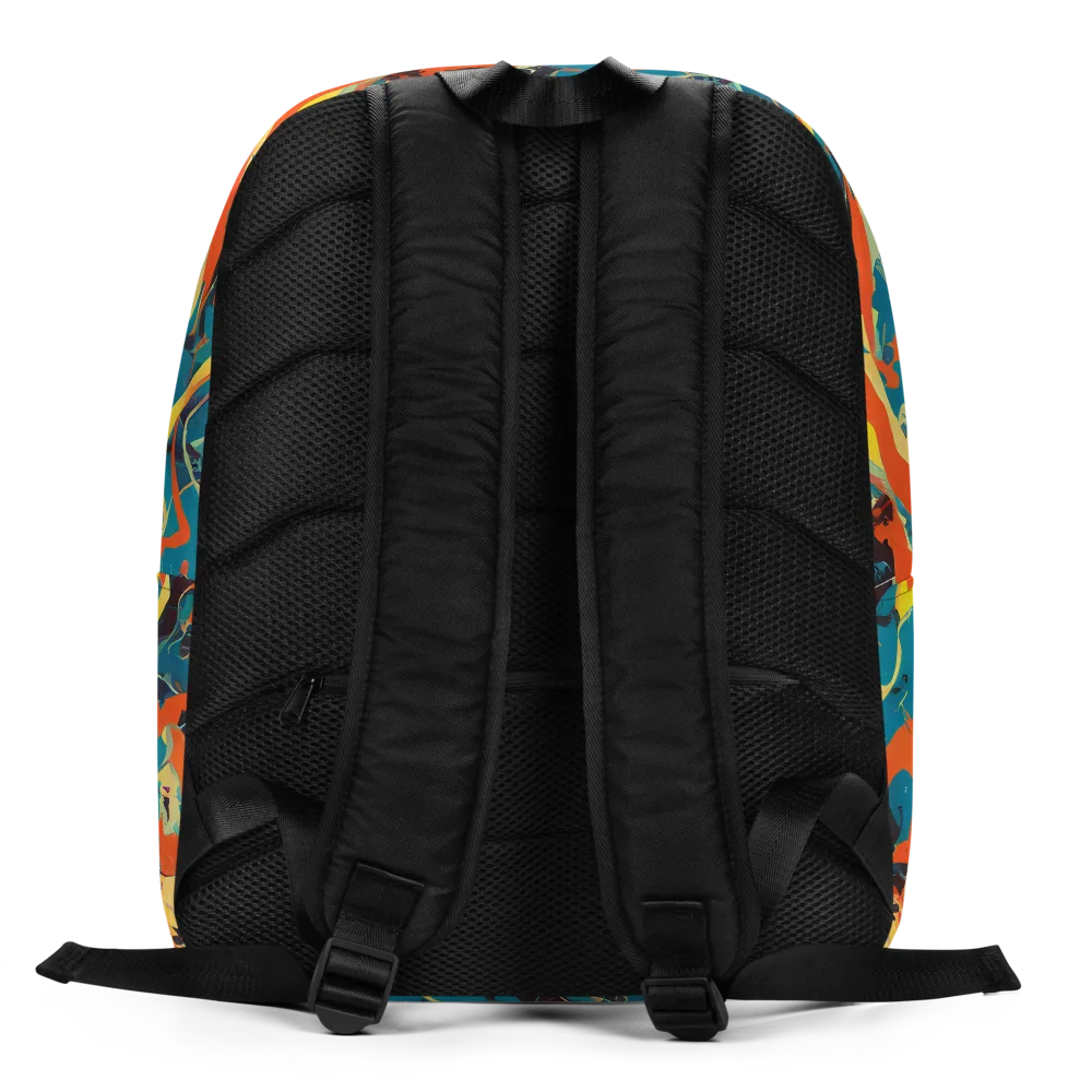 Abstract Tango on Minimalist Backpack — Back