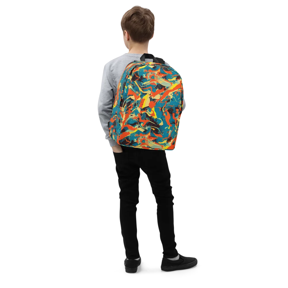 Abstract Tango on Minimalist Backpack — Right Front