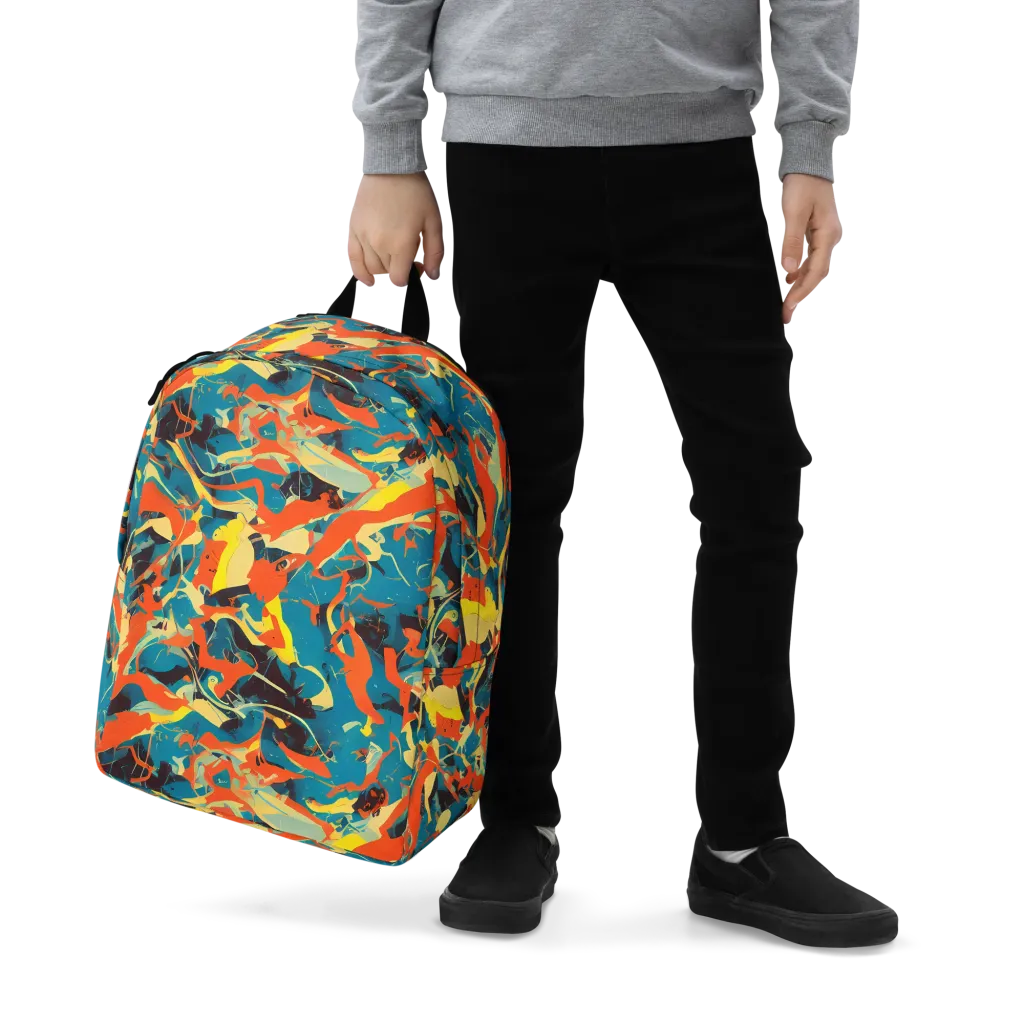 Abstract Tango on Minimalist Backpack — Zoomed-in