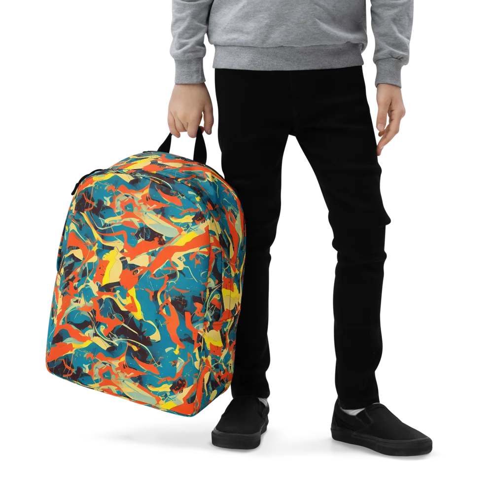 Abstract Tango on Minimalist Backpack — Zoomed-in