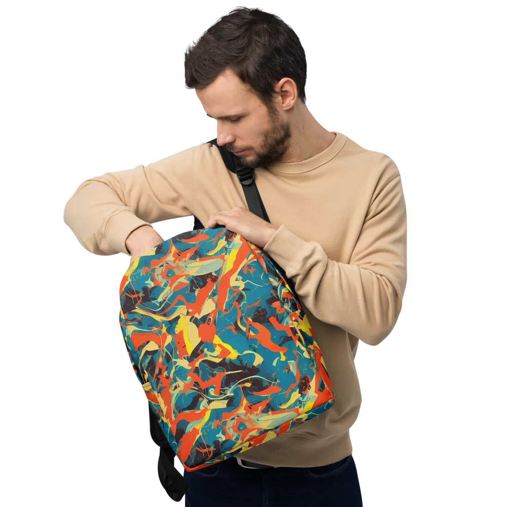 Abstract Tango on Minimalist Backpack — Front