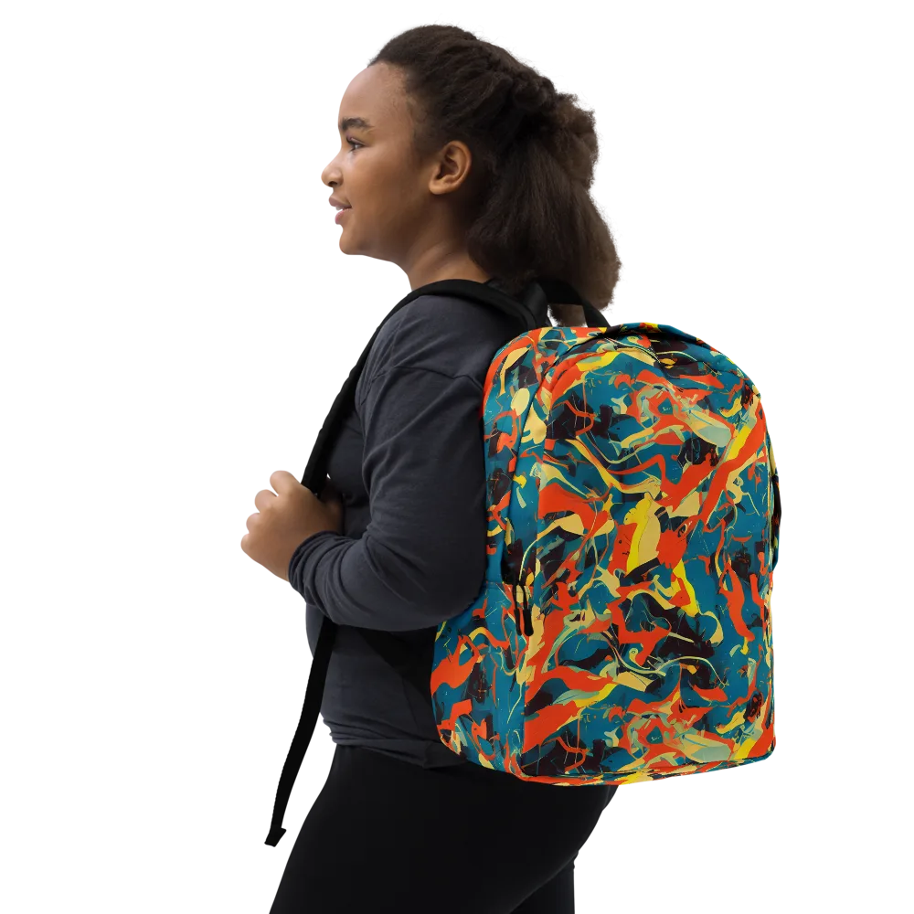 Abstract Tango on Minimalist Backpack — Right Front