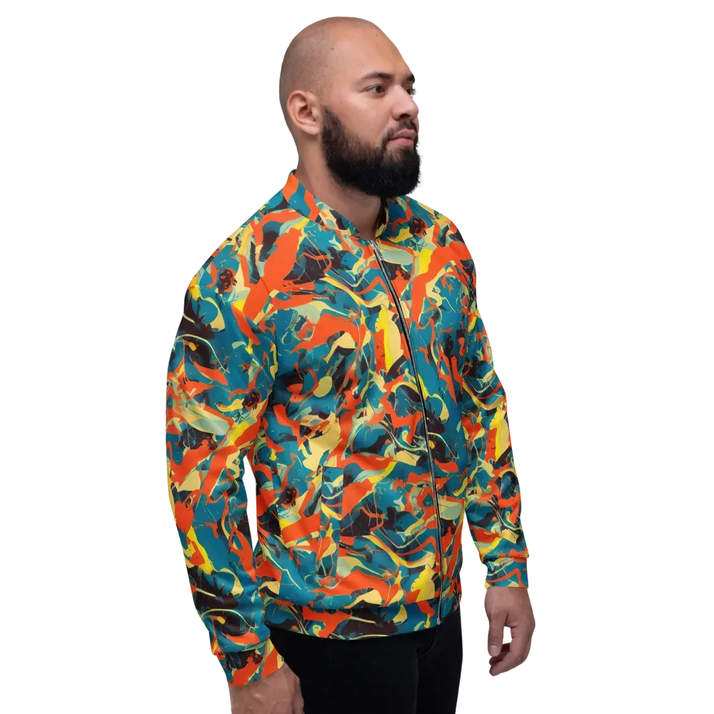 Abstract Tango on Bomber Jacket — Right
