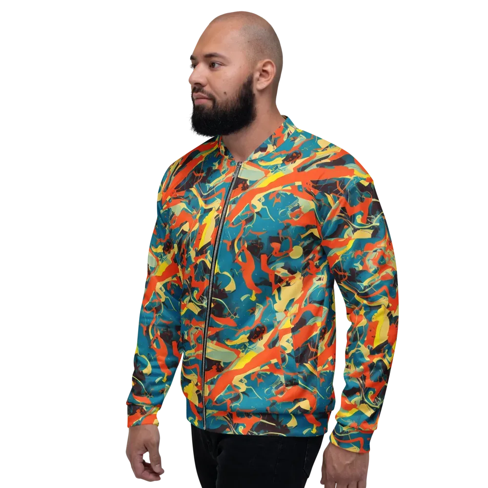 Abstract Tango on Bomber Jacket — Left