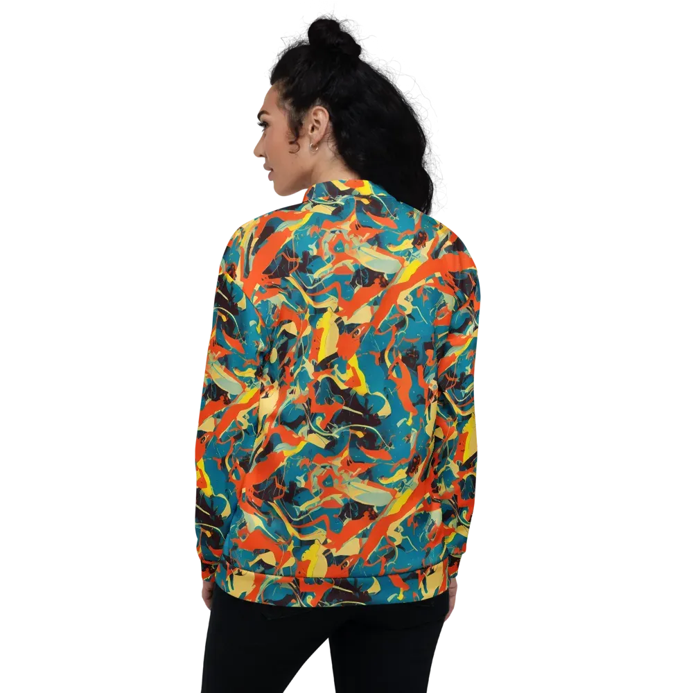Abstract Tango on Bomber Jacket — Back