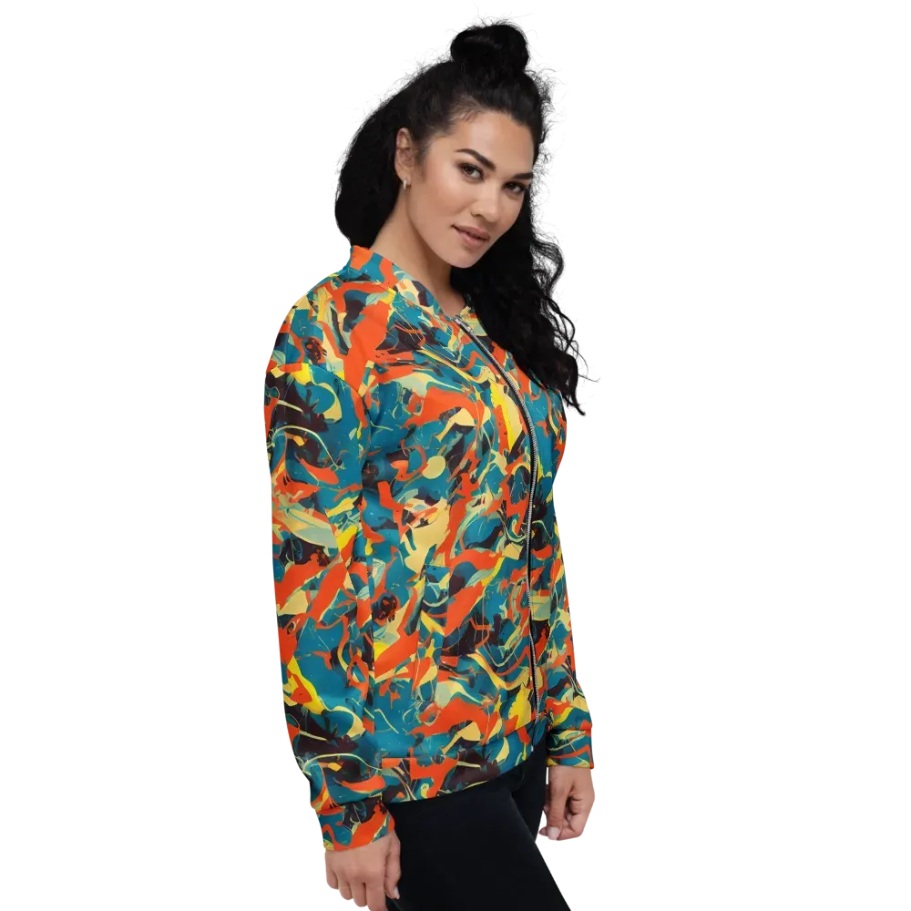 Abstract Tango on Bomber Jacket — Right