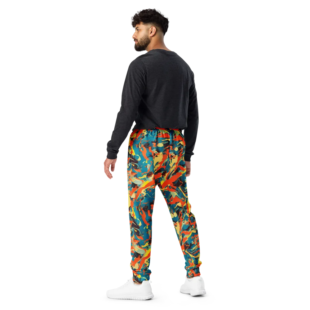 Abstract Tango on Men's Joggers — Back